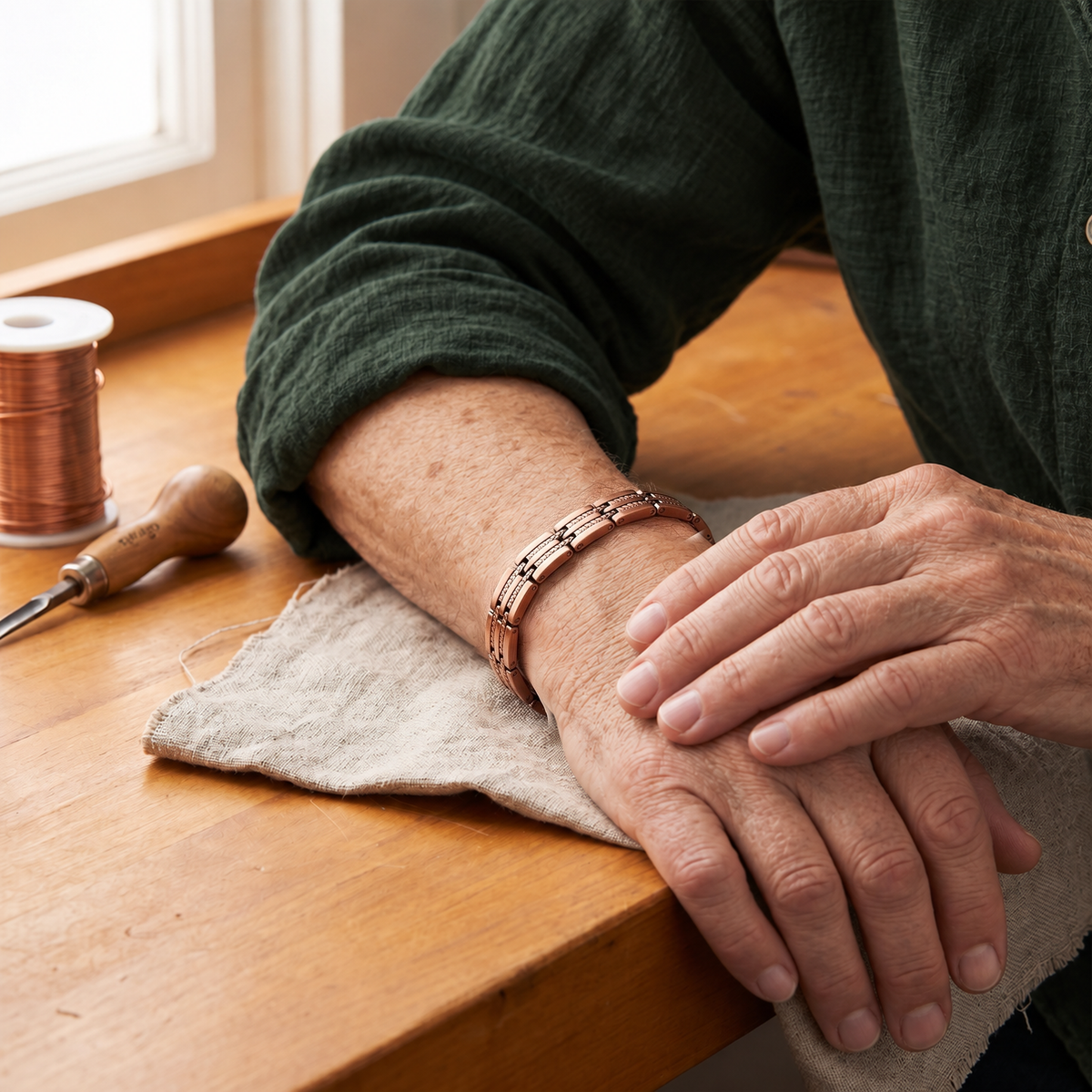 Miriam's Pike Men's Copper Bracelet