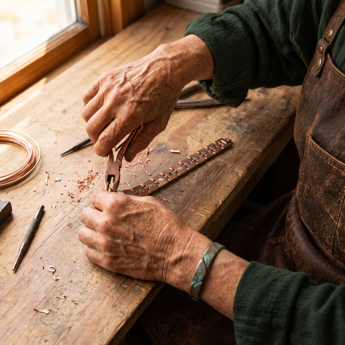 Miriam's Pike Men's Copper Bracelet