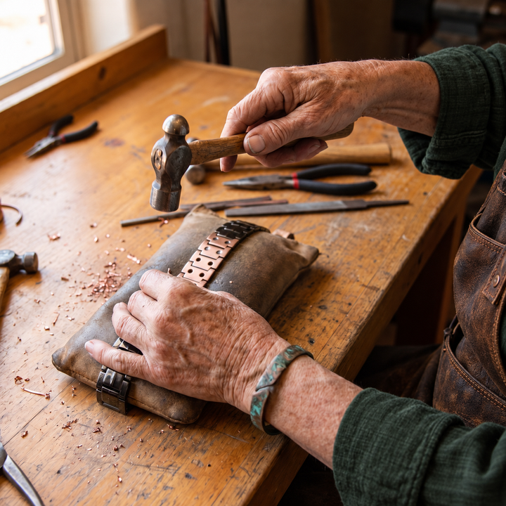Miriam's Ochre Men's Copper Bracelet