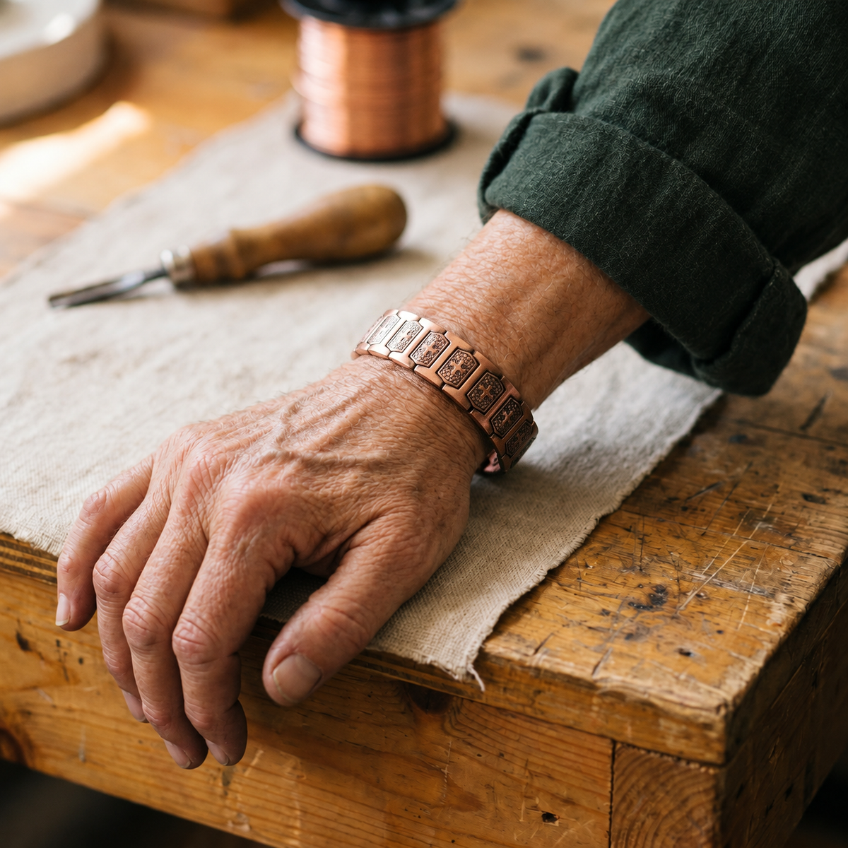 Miriam's Gale Men's Copper Bracelet