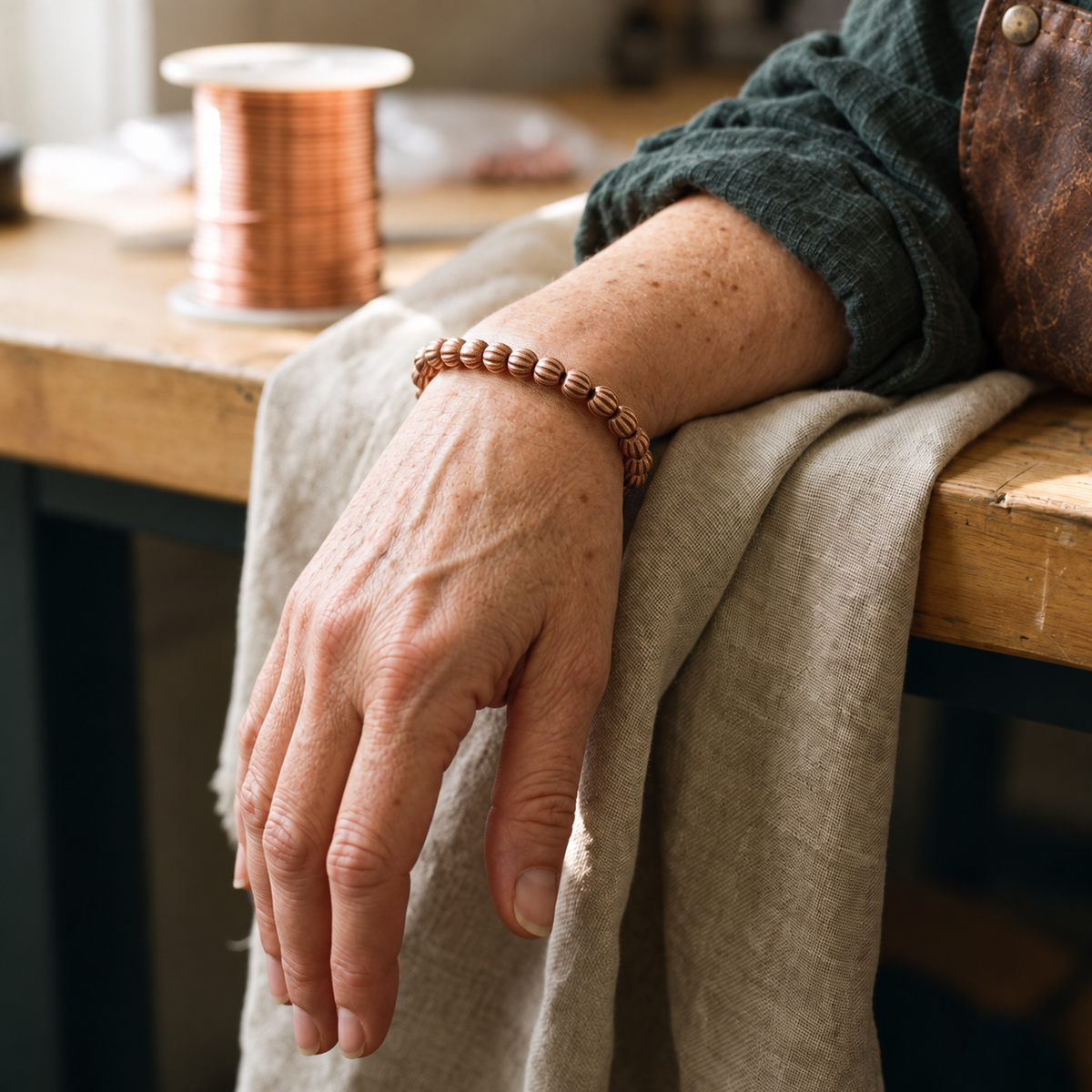 Miriam's Bark Copper Bracelet