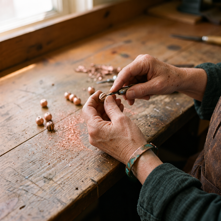 Miriam's Bark Copper Bracelet