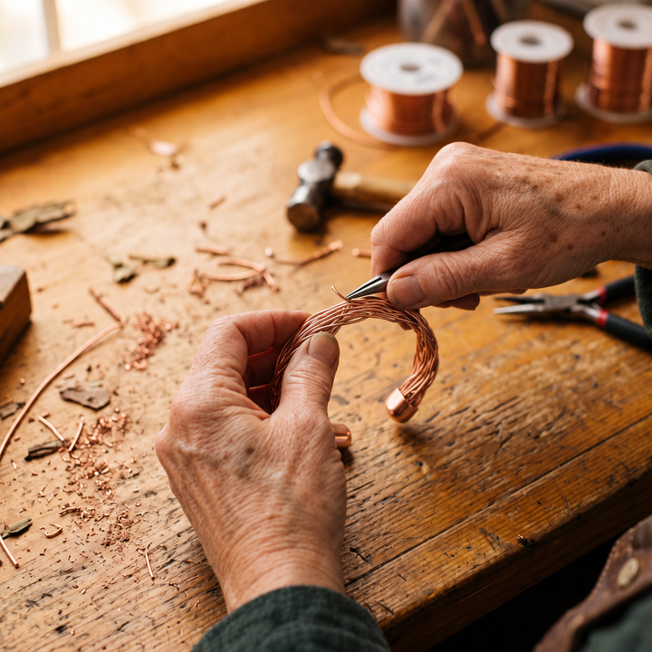 Miriam's Elm Copper Cuff Bracelet