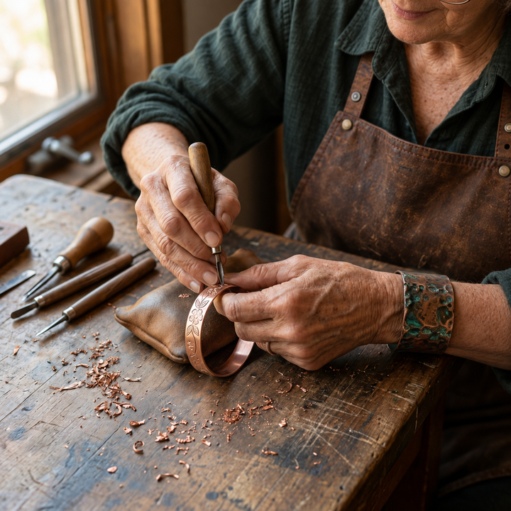 Miriam's Bloom Copper Bracelet