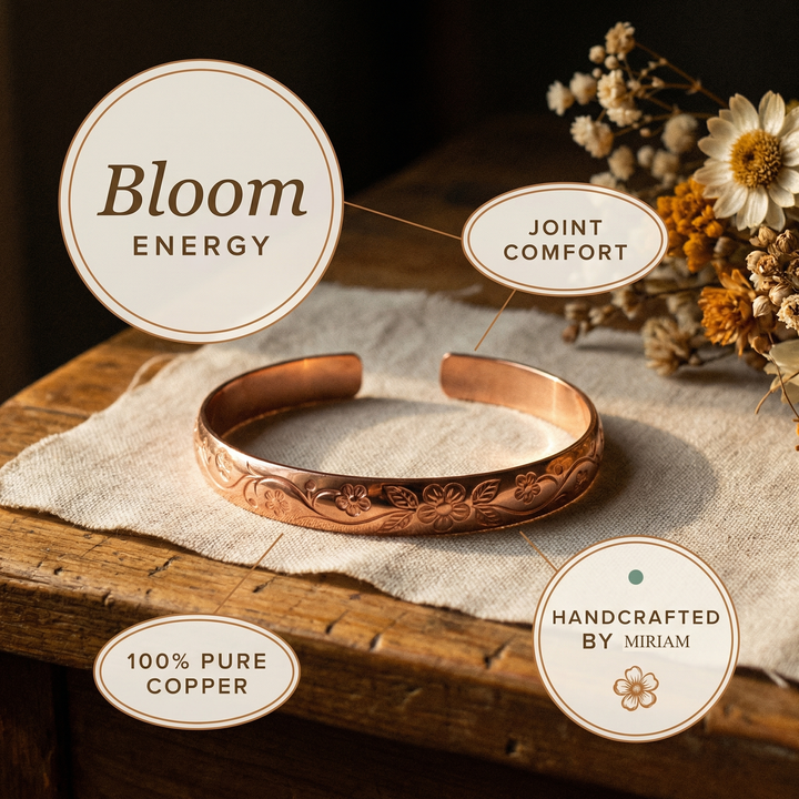 Miriam's Bloom Copper Bracelet