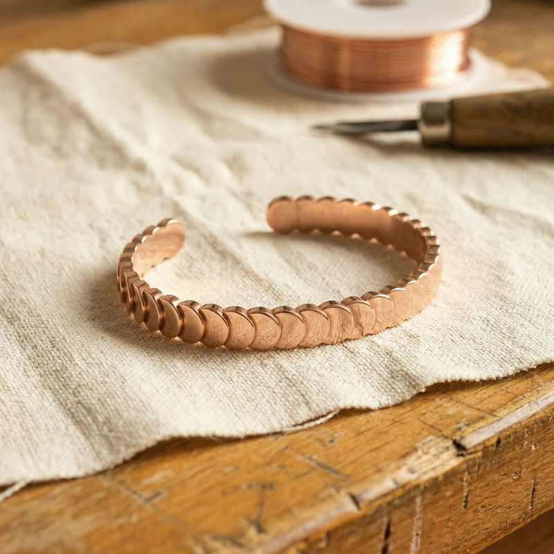 Miriam's Tide Copper Bracelet