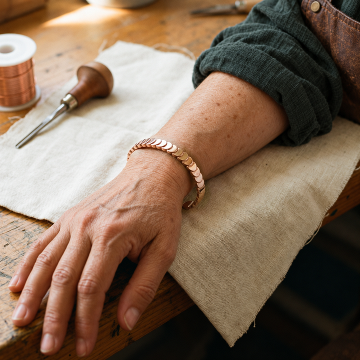 Miriam's Tide Copper Bracelet