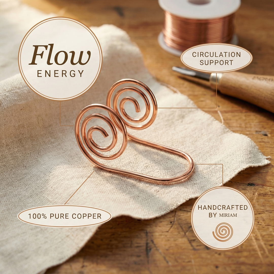Miriam's Flow Copper Hand Spiral