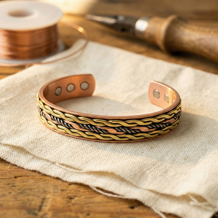 Miriam's Weave Copper Bracelet