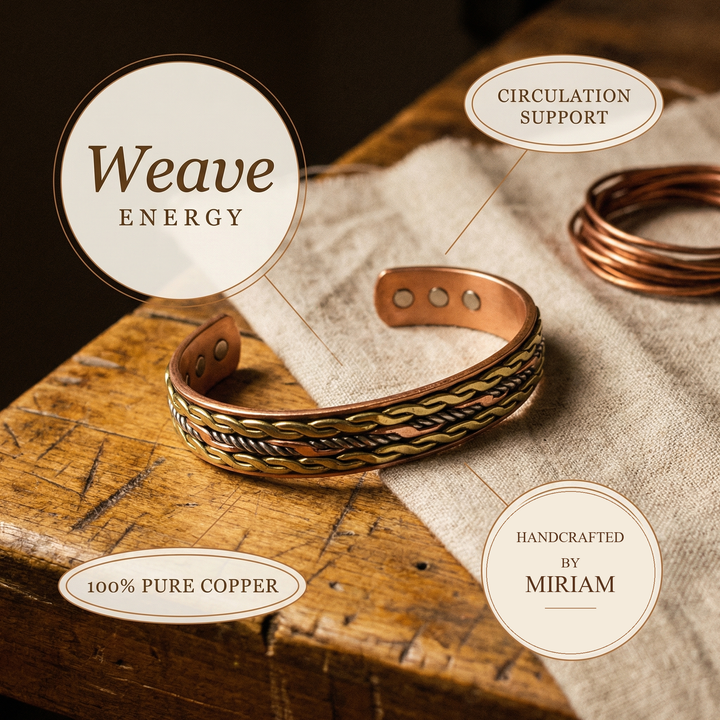 Miriam's Weave Copper Bracelet