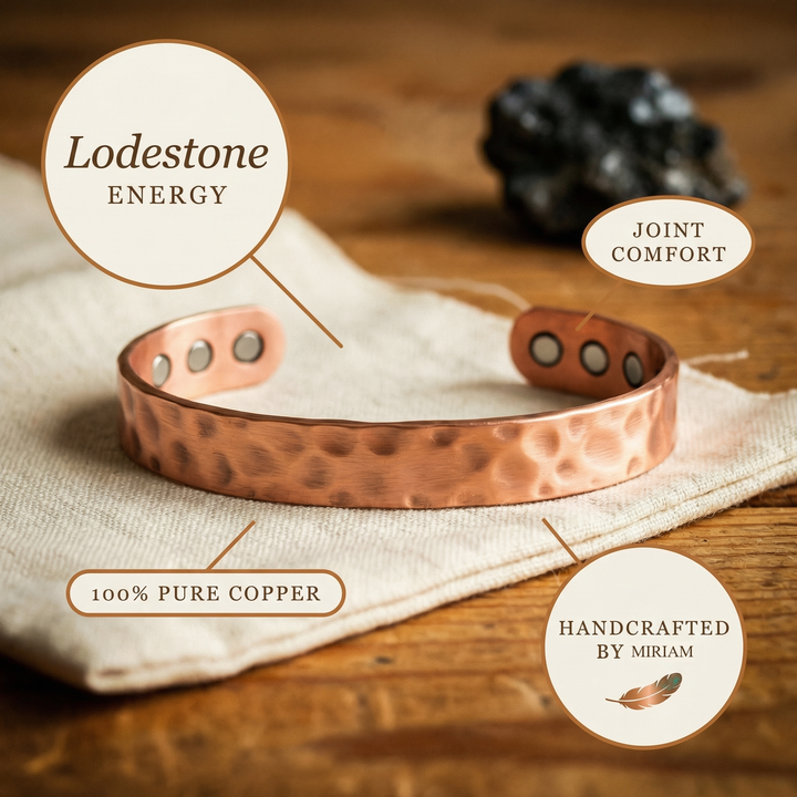 Miriam's Lodestone Copper Bracelet