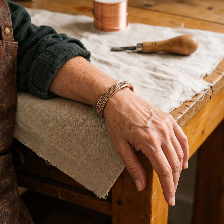 Miriam's Wave Copper Bracelet