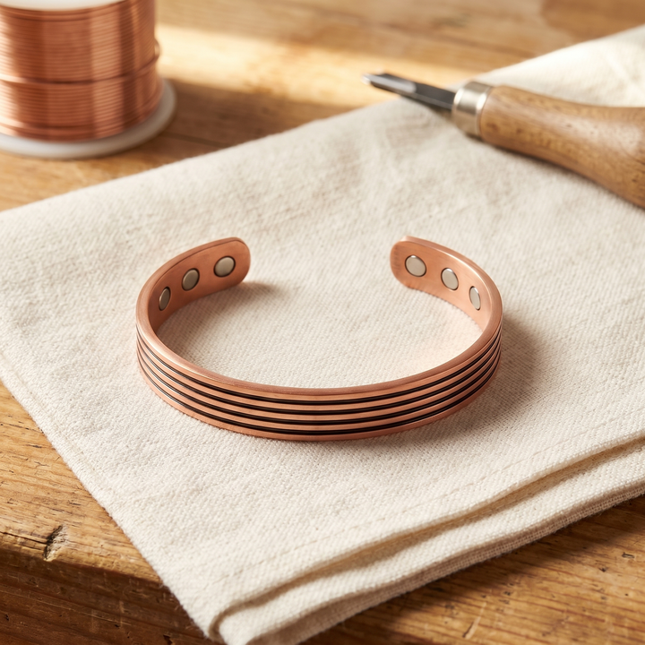 Miriam's Sage Copper Bracelet