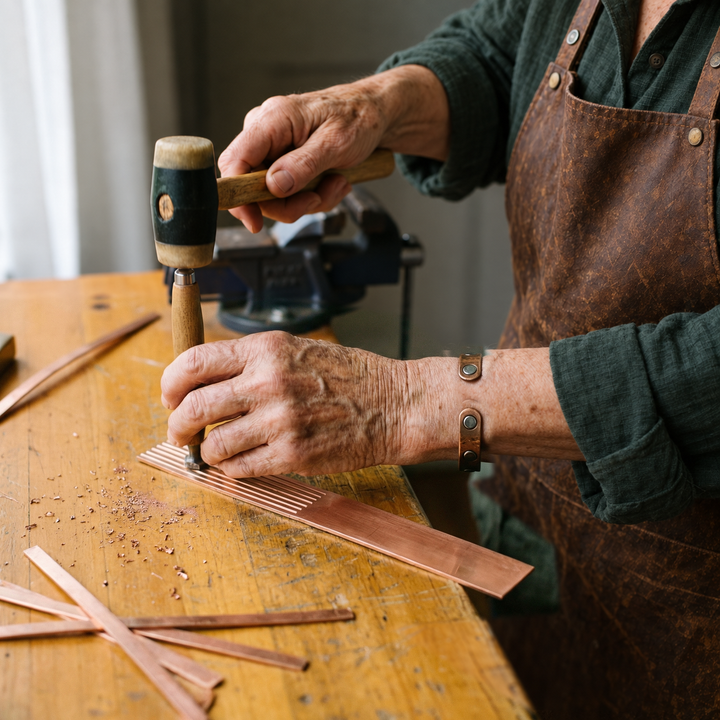 Miriam's Sage Copper Bracelet
