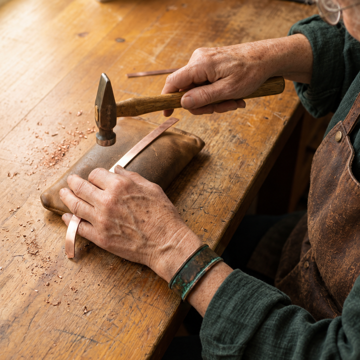 Miriam's Jade Copper Bracelet