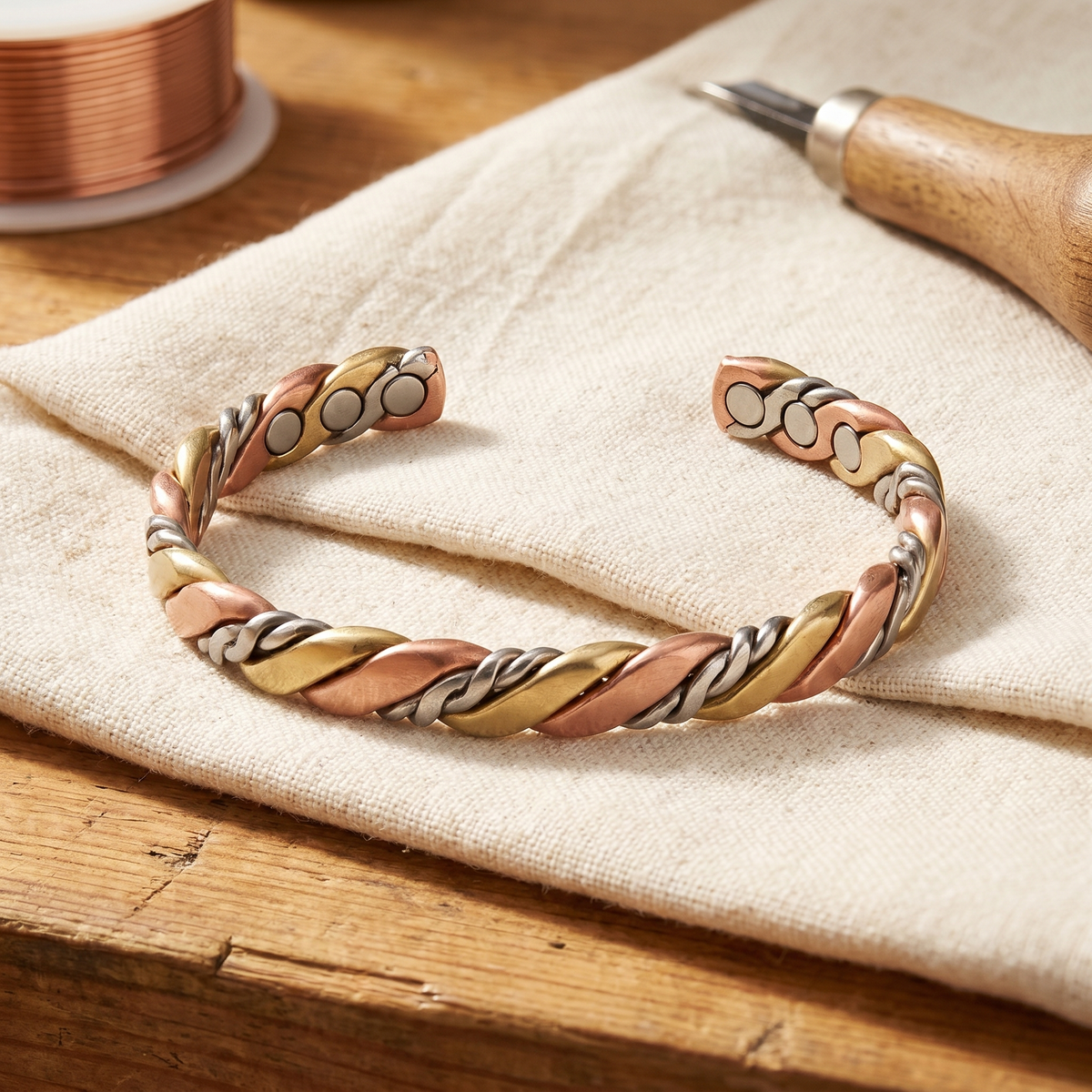 Miriam's Stone Copper Bracelet