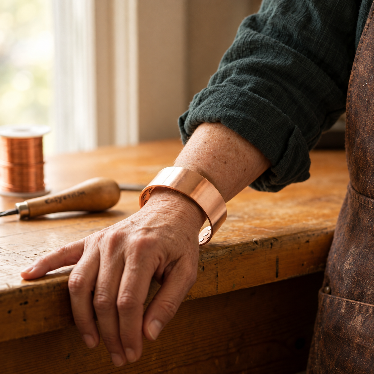 Miriam's Anvil Copper Bracelet