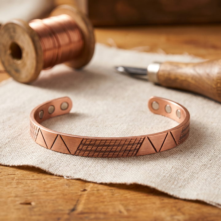 Miriam's Crest Copper Bracelet