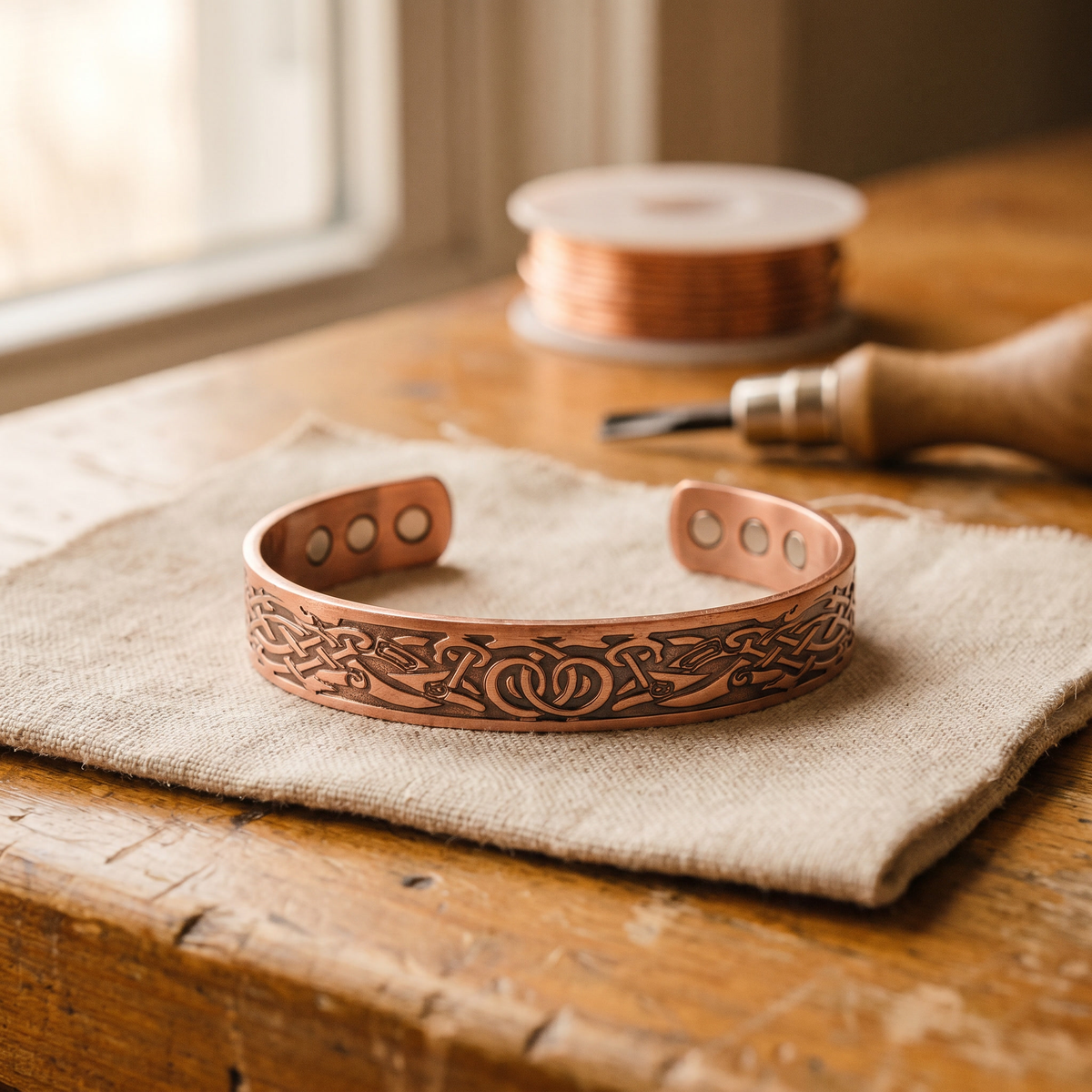 Miriam's Flow Copper Bracelet