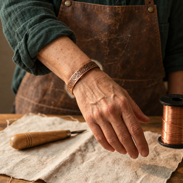 Miriam's Flow Copper Bracelet