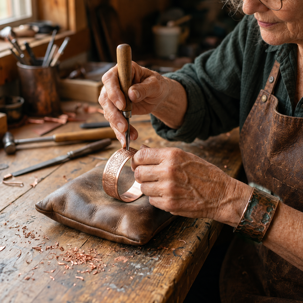 Miriam's Drift Copper Bracelet