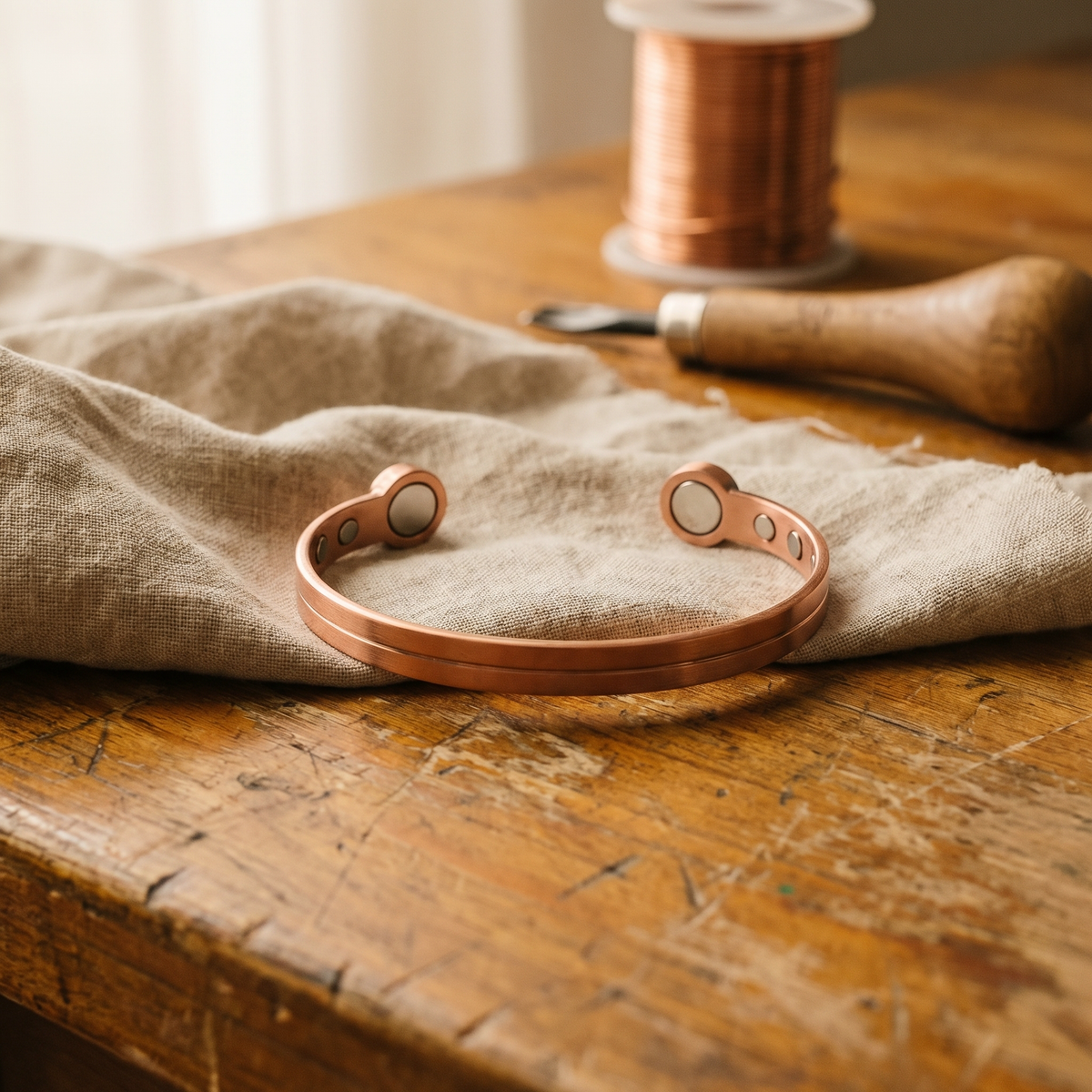 Miriam's Wick Copper Bracelet