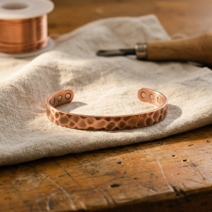 Miriam's Furrow Copper Bracelet