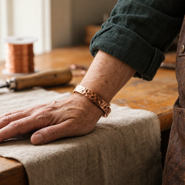 Miriam's Furrow Copper Bracelet