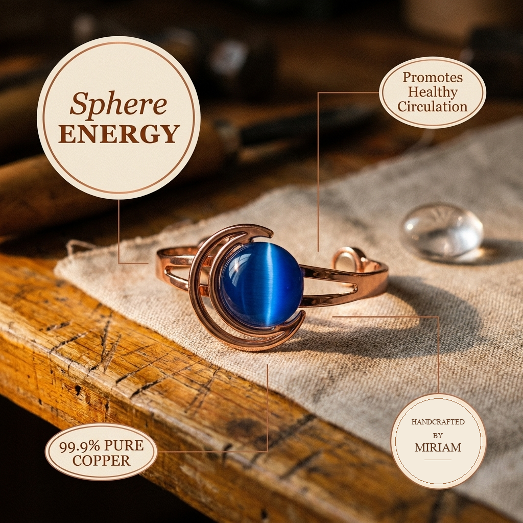 Miriam's Sphere Copper Bracelet