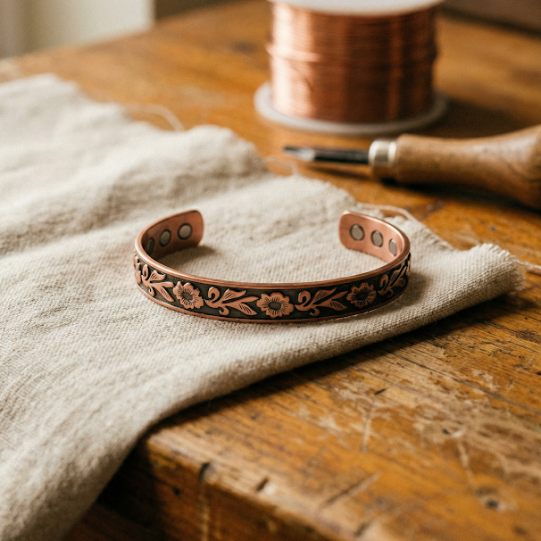 Miriam's Vine Copper Bracelet
