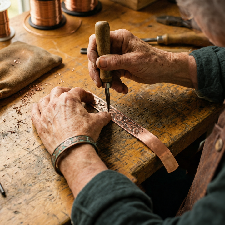 Miriam's Vine Copper Bracelet