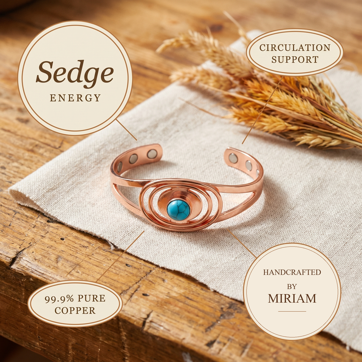 Miriam's Sedge Copper Bracelet