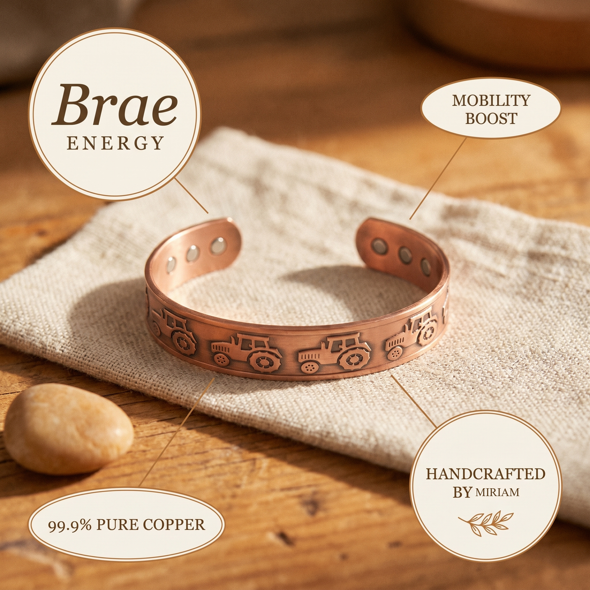 Miriam's Brae Copper Bracelet