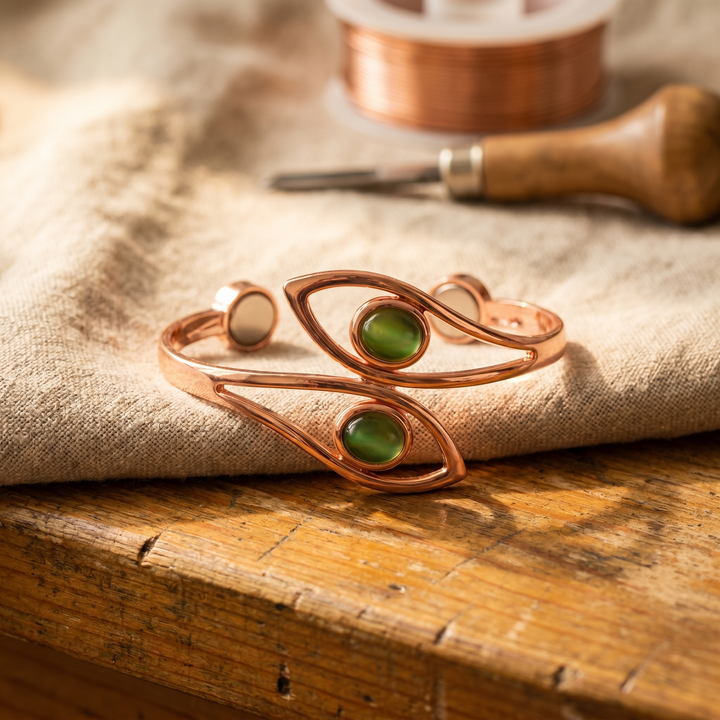 Miriam's Opal Copper Bracelet