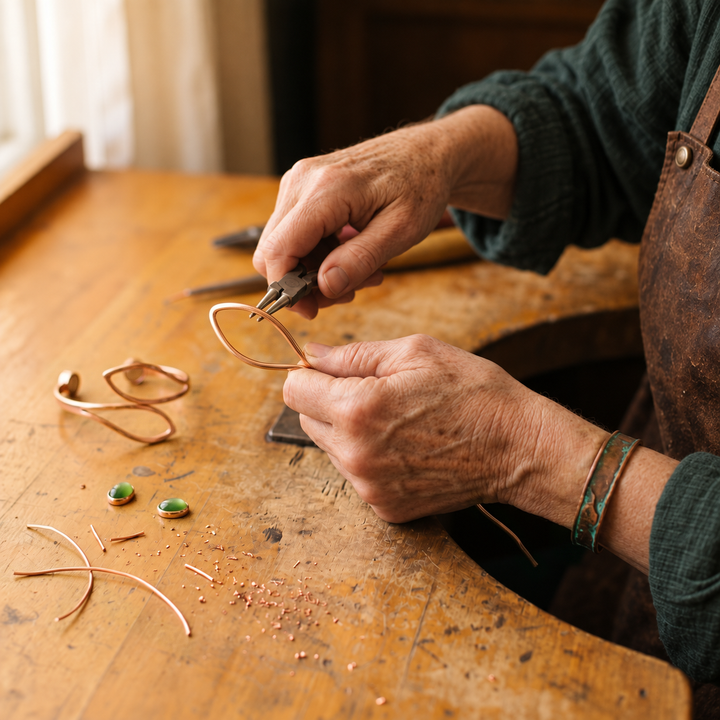 Miriam's Opal Copper Bracelet