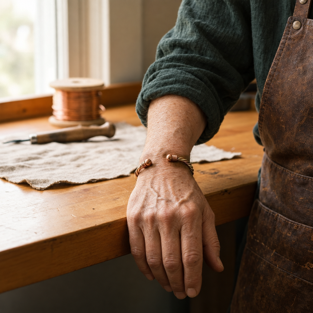 Miriam's River Copper Bracelet