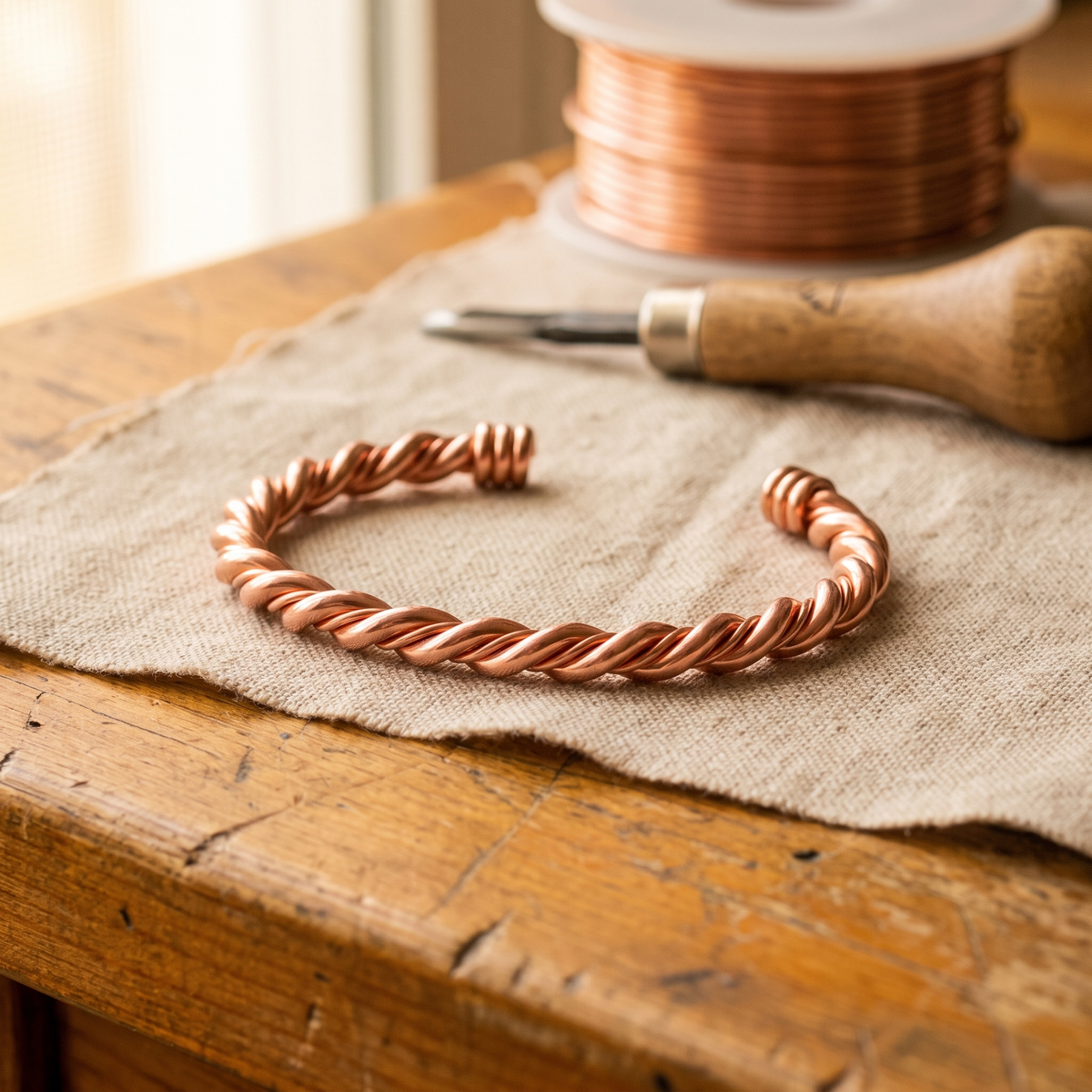 Miriam's Tensor Copper Bracelet