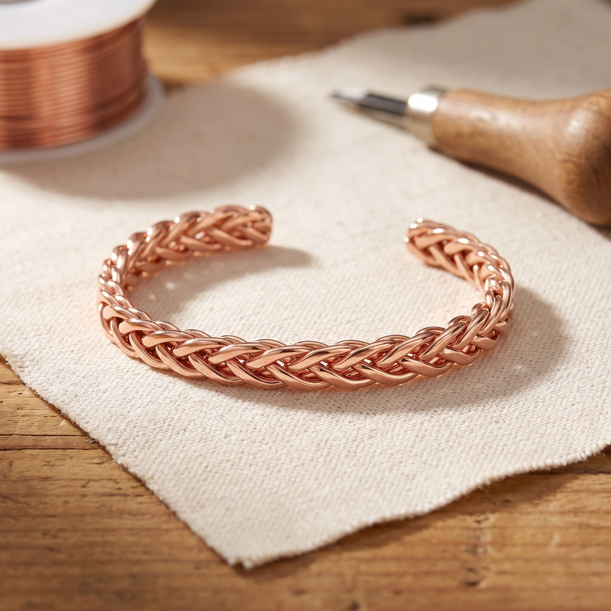 Miriam's Bramble Copper Bracelet