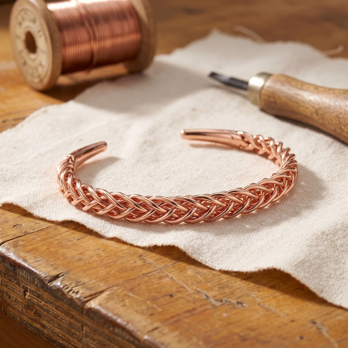 Miriam's Fox Copper Bracelet