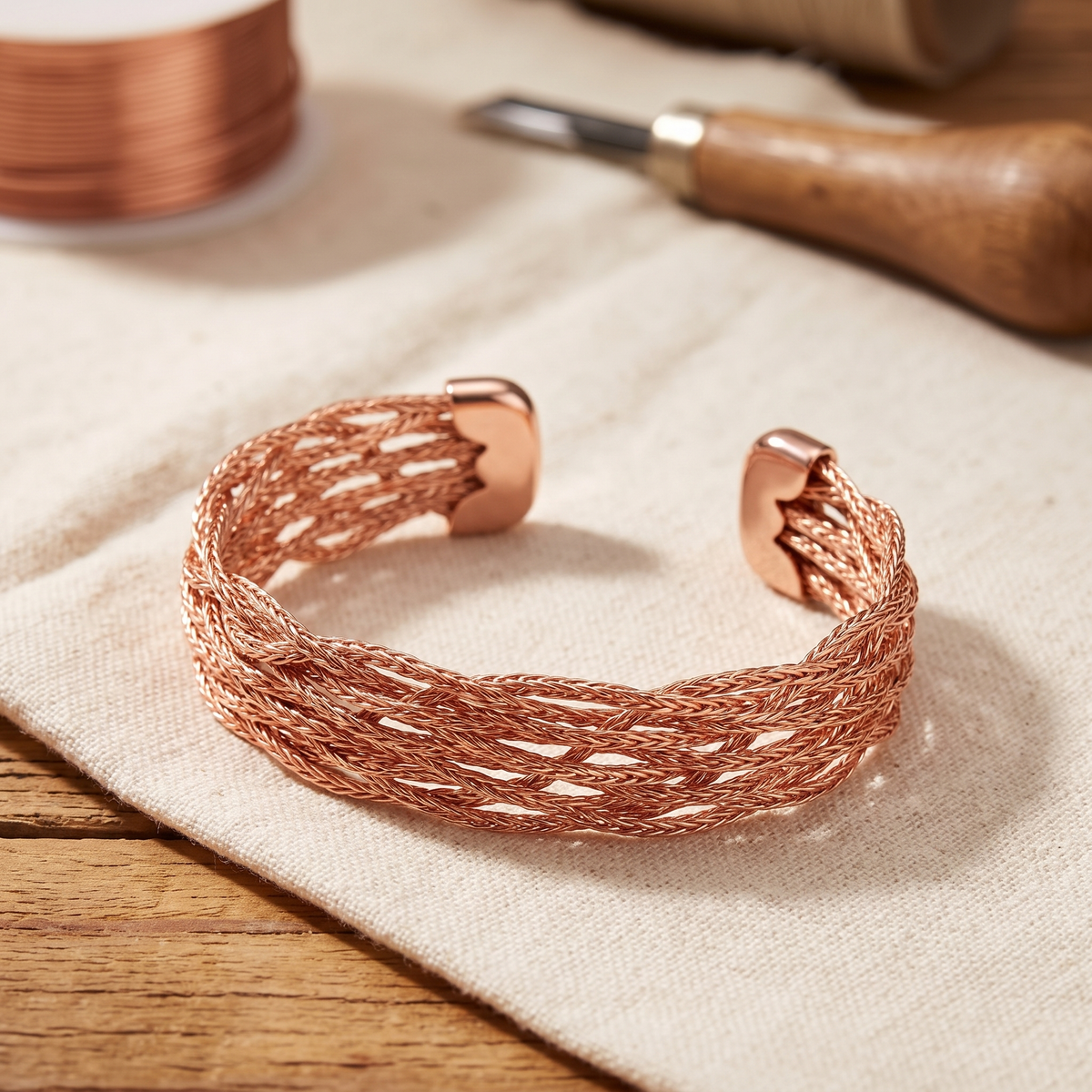 Miriam's Elk Copper Bracelet
