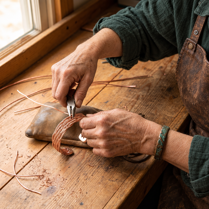 Miriam's Elk Copper Bracelet