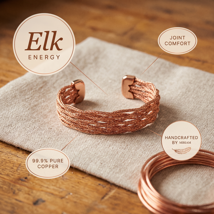 Miriam's Elk Copper Bracelet