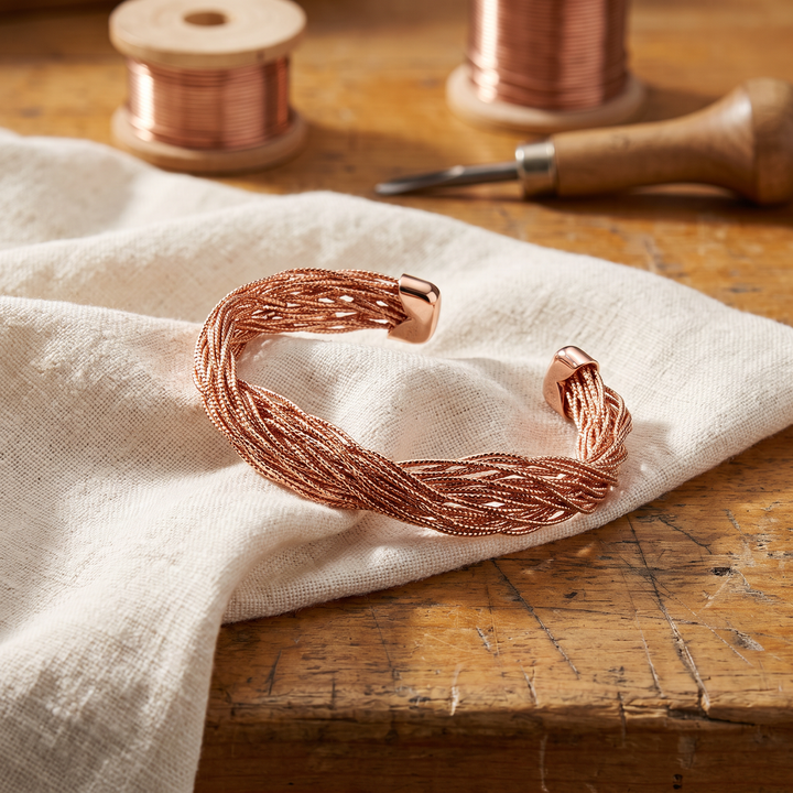 Miriam's Finch Copper Bracelet