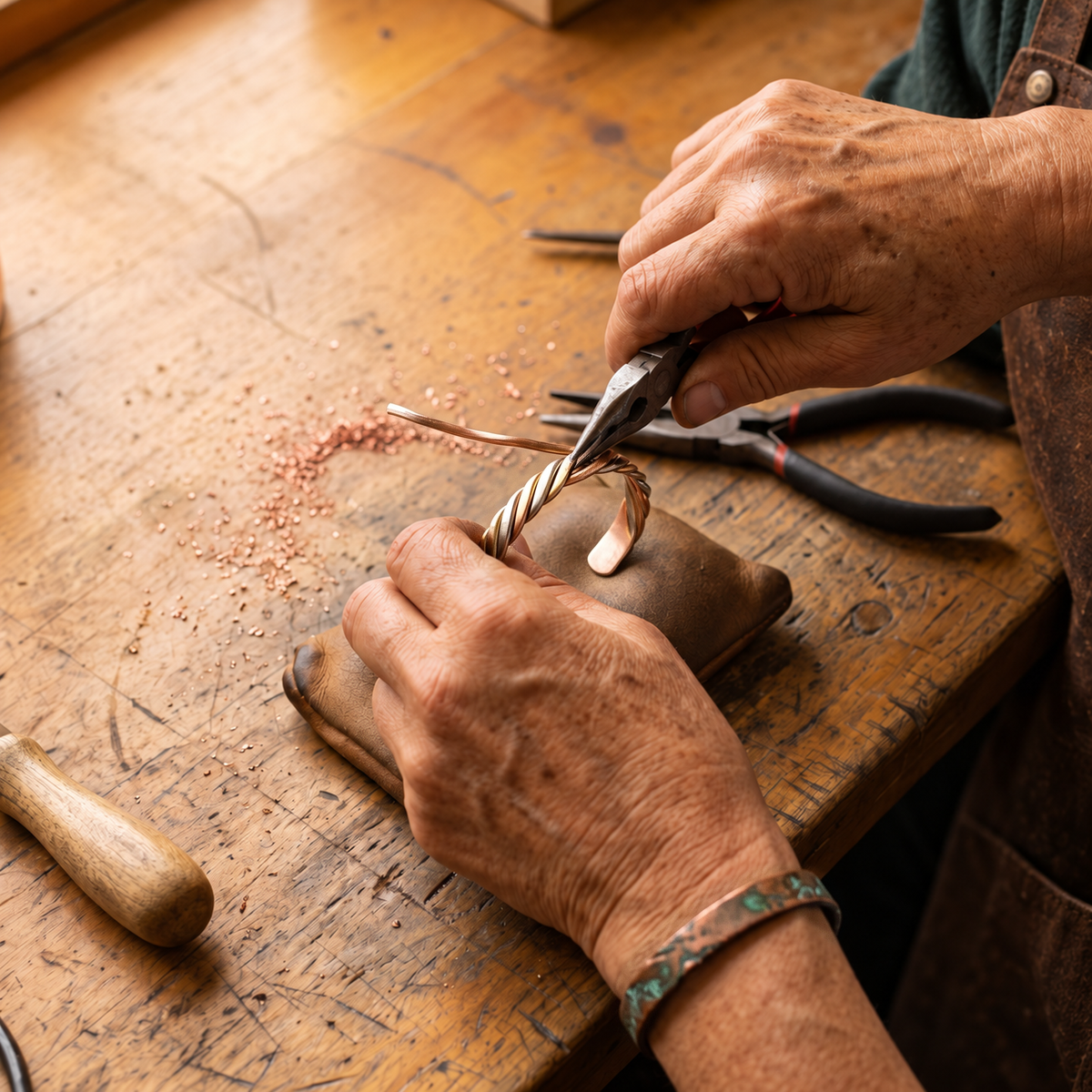 Miriam's Bog Copper Bracelet