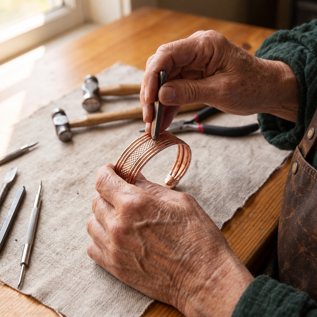 Miriam's Bracken Copper Bracelet
