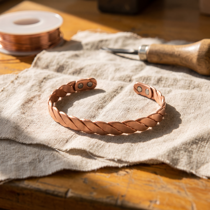 Miriam's Reed Copper Bracelet