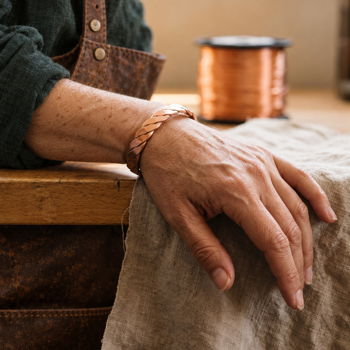 Miriam's Reed Copper Bracelet