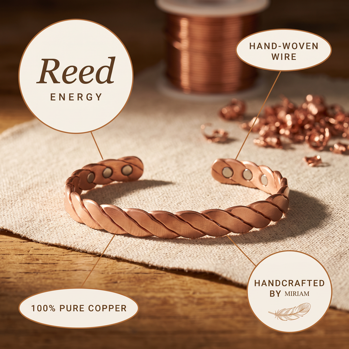 Miriam's Reed Copper Bracelet
