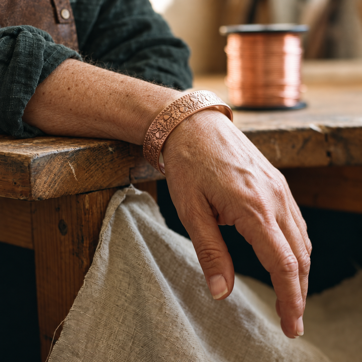 Miriam's Timber Copper Bracelet