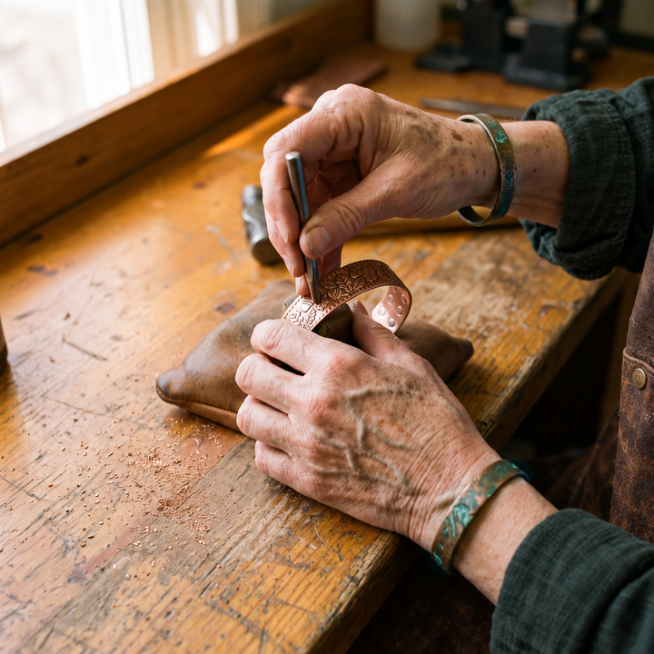 Miriam's Timber Copper Bracelet